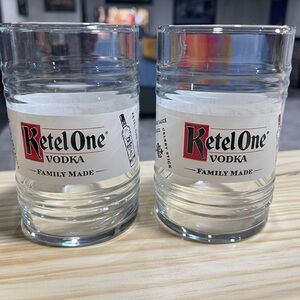 Vintage Ketel One Bloody Mary Vodka Glass Set - two included